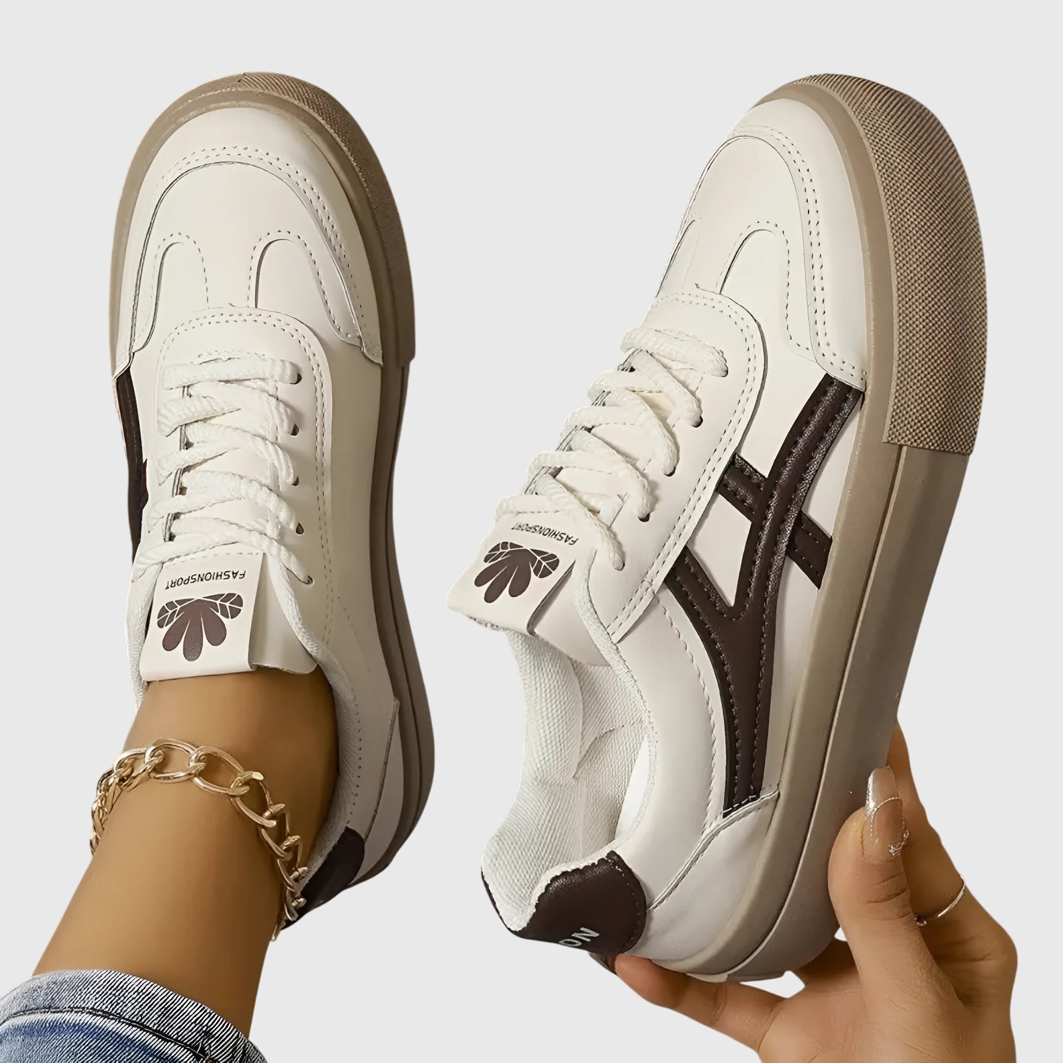Diana | Kvinders Forårs Casual Snøresko Retro Sneakers