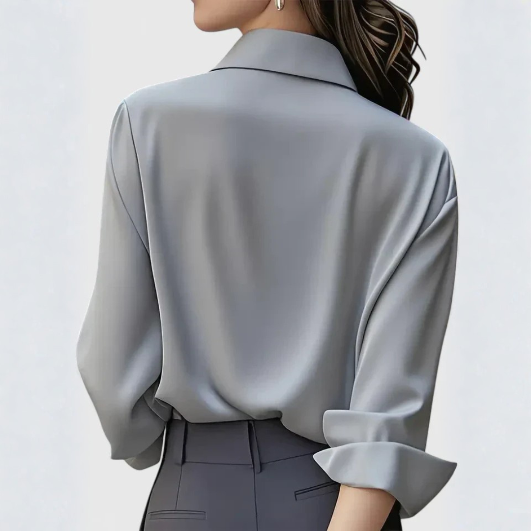 Britta | Dame Elegant Button Up Bluse