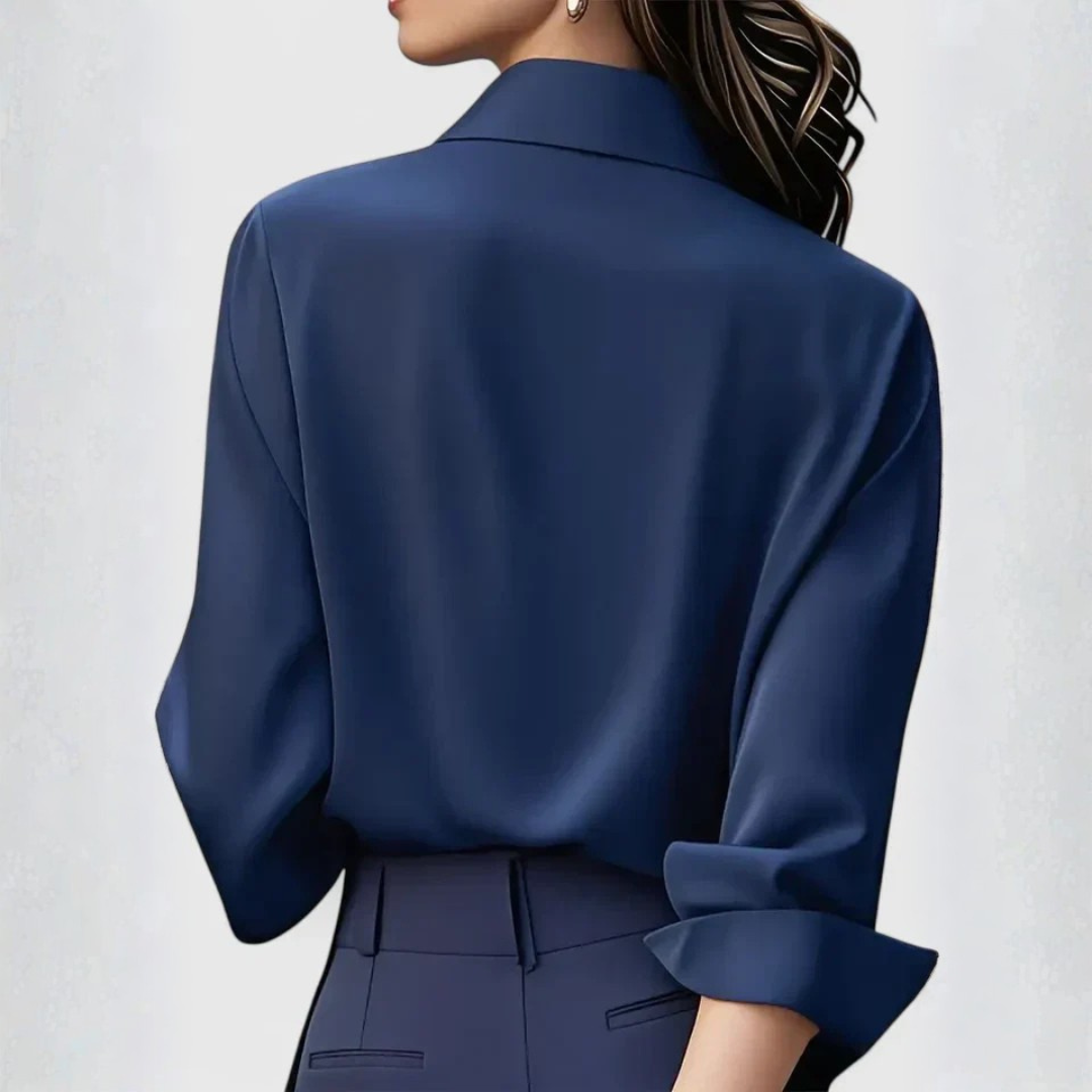 Britta | Dame Elegant Button Up Bluse