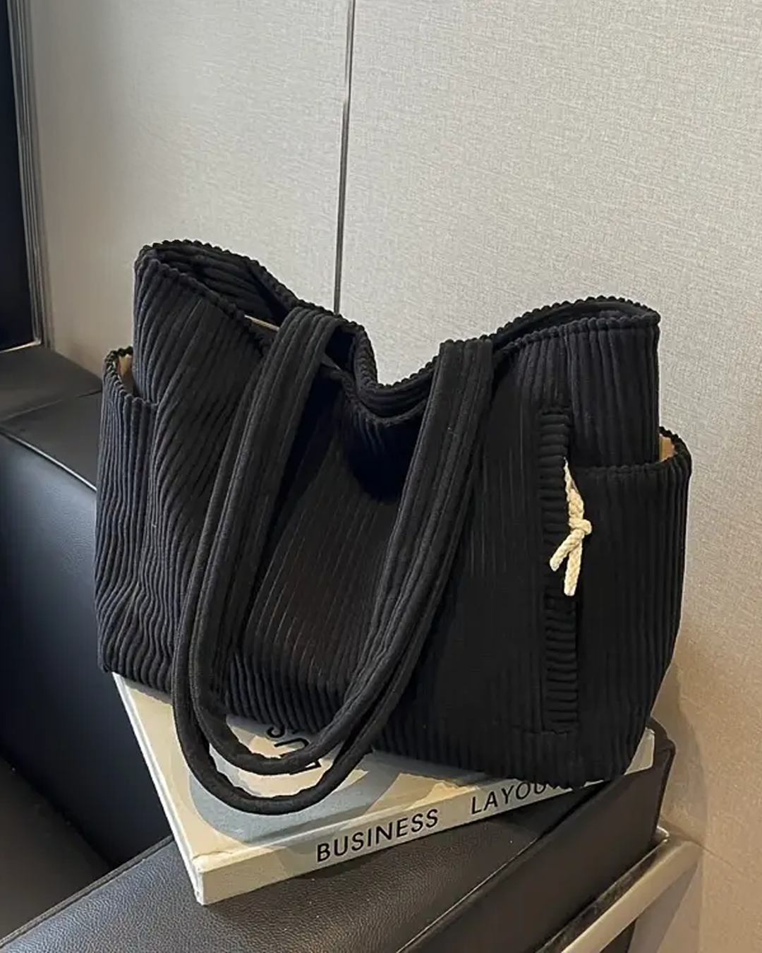 Ines | Stilfuld Casual Skuldertaske med Snordetalje