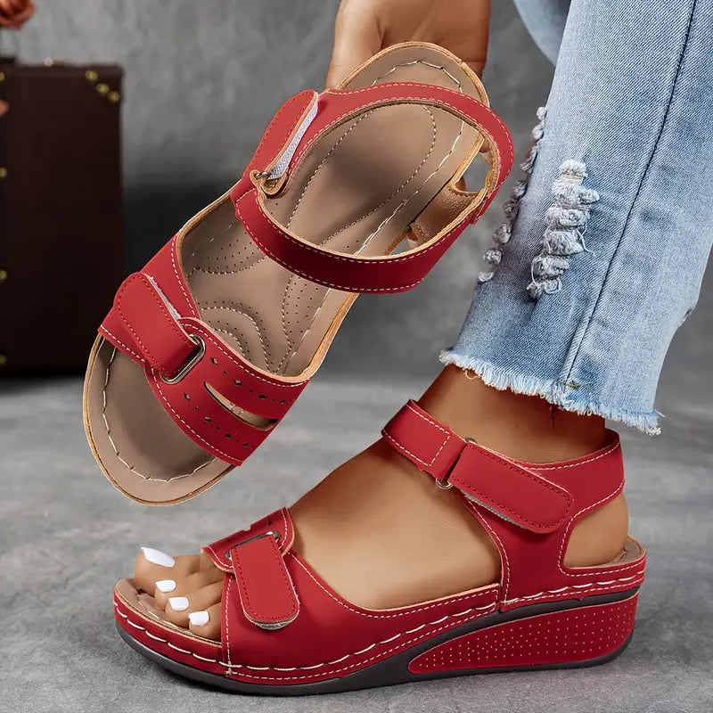 Dagmar | Dame Komfort Kilehæl Sommer Sandaler