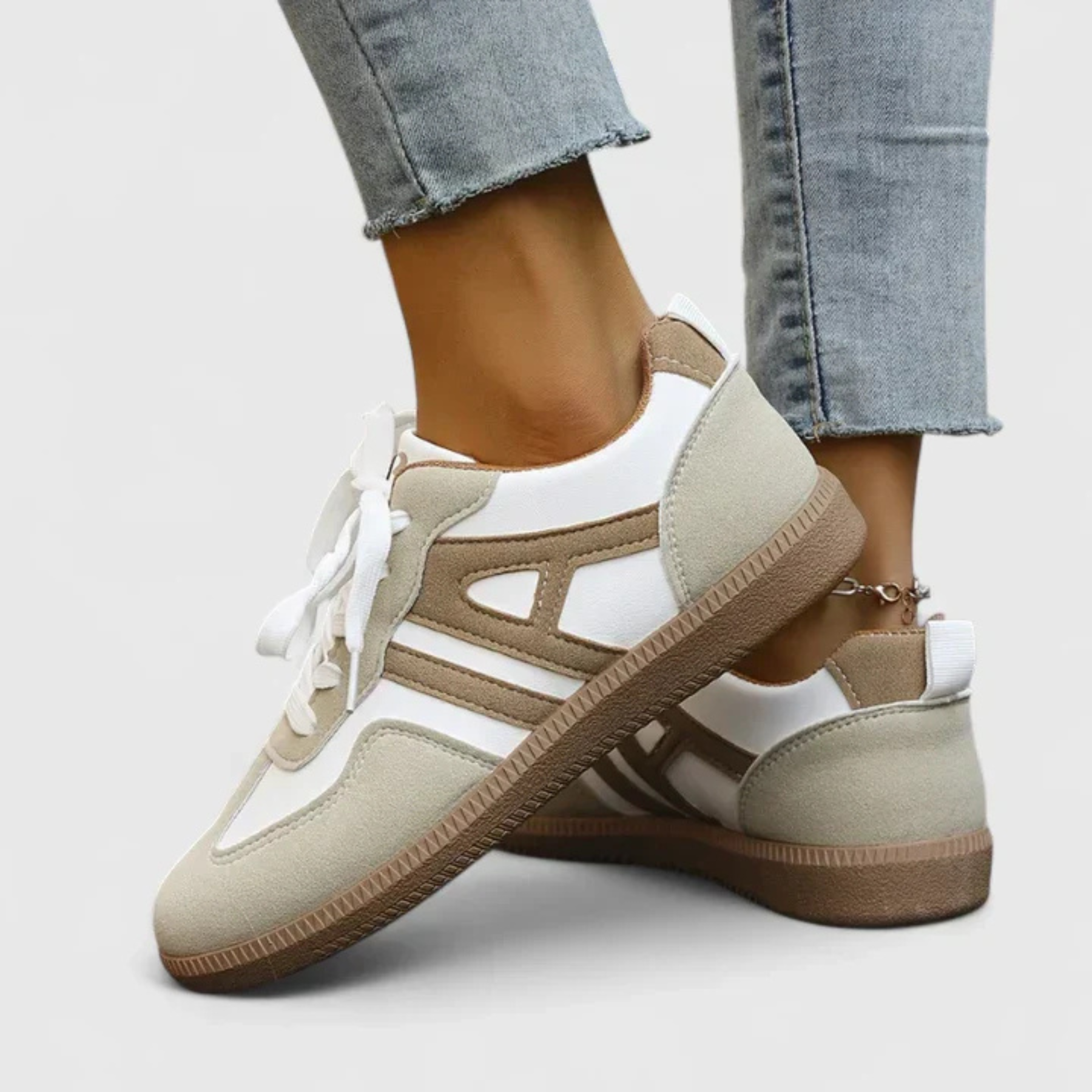 Bolette | Dame Retro Snøre Sneakers
