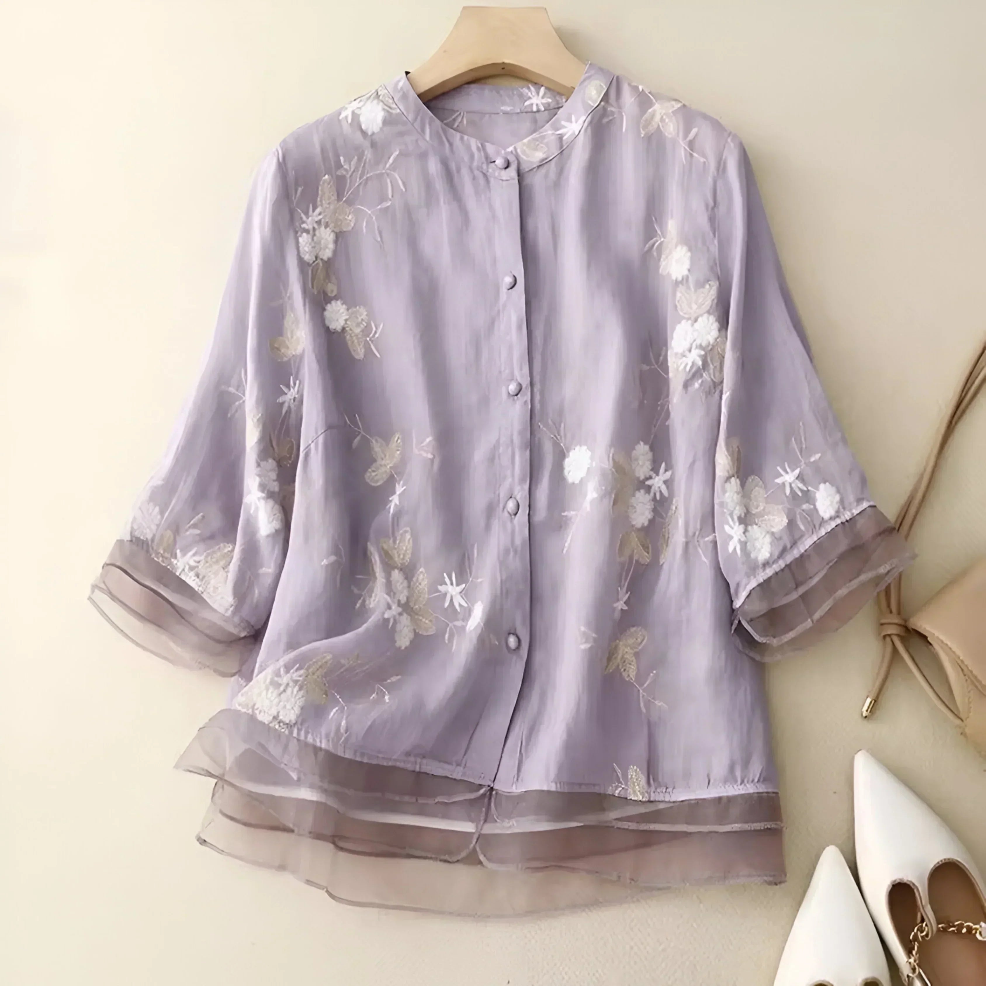 Emma | Let og Elegant Bomuldsbluse
