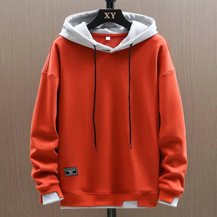 Rolf | Mænd Casual To-farvet Pullover Hoodie