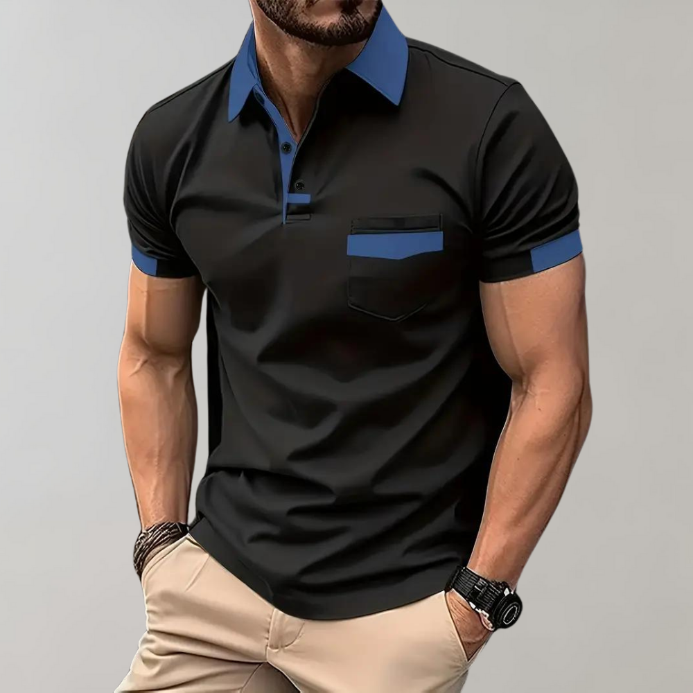 Daniel | Casual og Elegant Polo med Korte Ærmer