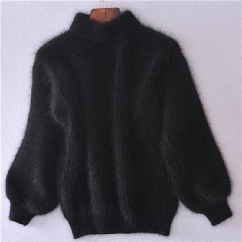 Frida | Blød Sweater med Puffærmer