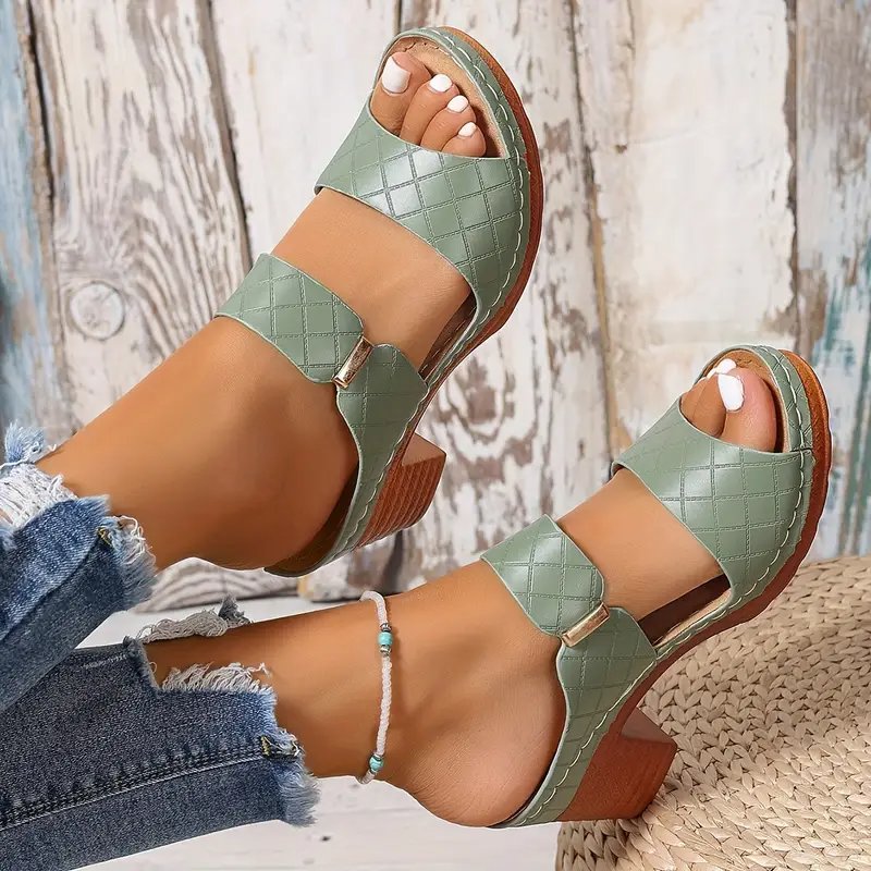 Ella | Dame Ortopædiske Blokchunky Memory Foam Sandaler