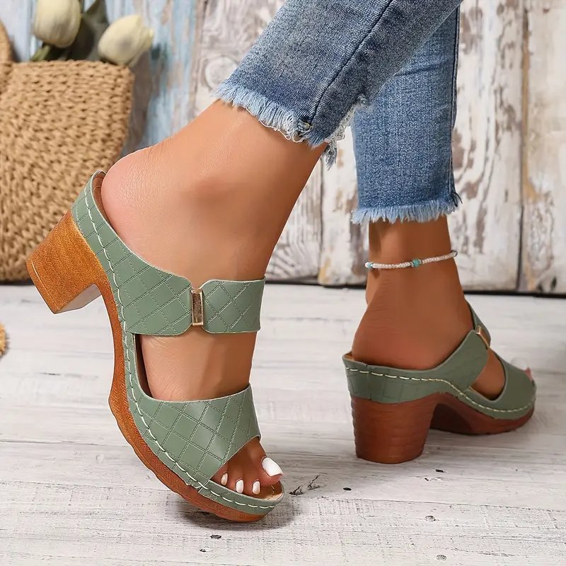 Ella | Dame Ortopædiske Blokchunky Memory Foam Sandaler