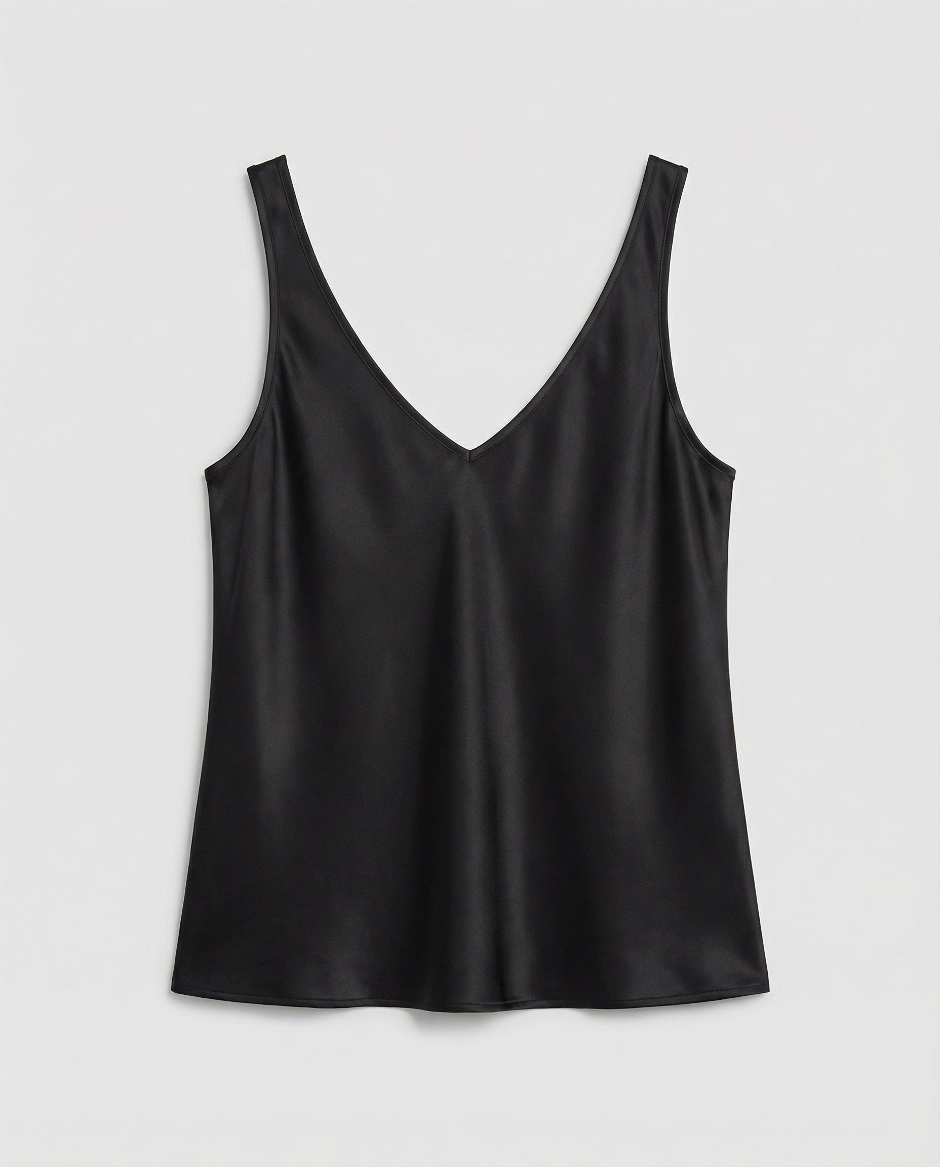 Ida | Dame Satin Camisole V-hals Brede Stropper