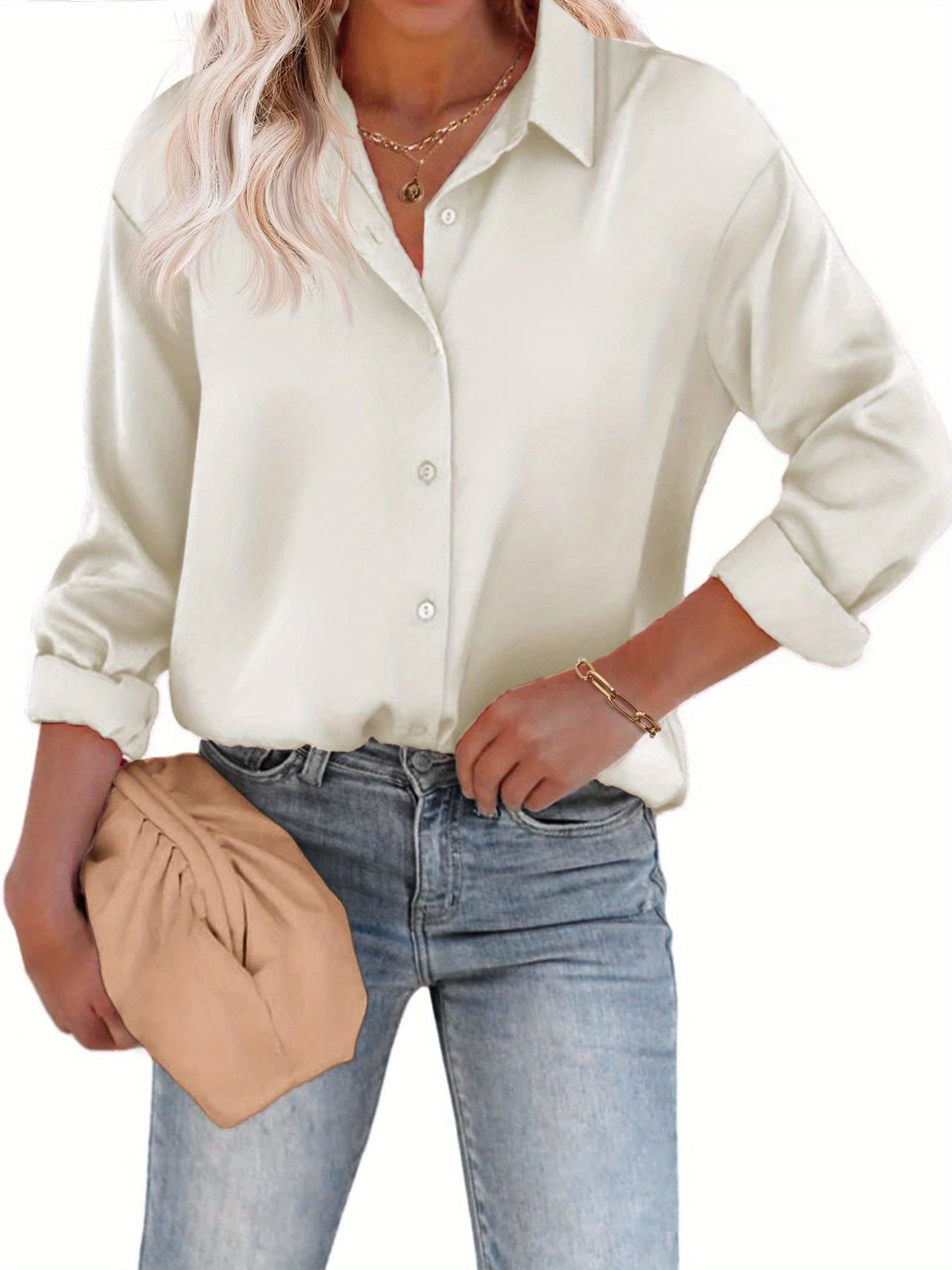Noelia | Afslappet Og Elegant Skjortebluse Med Knapper