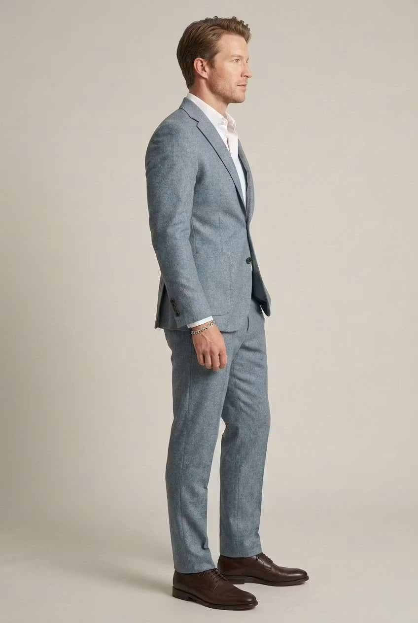 Alfred | Herre Slim-Fit Two-Piece Set Struktureret Businesskjole