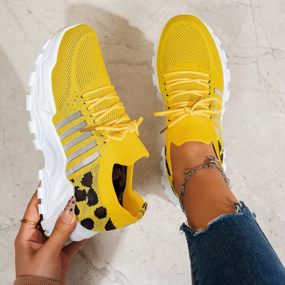 Charlotte | Dame Chunky Strik Løbe Sneakers