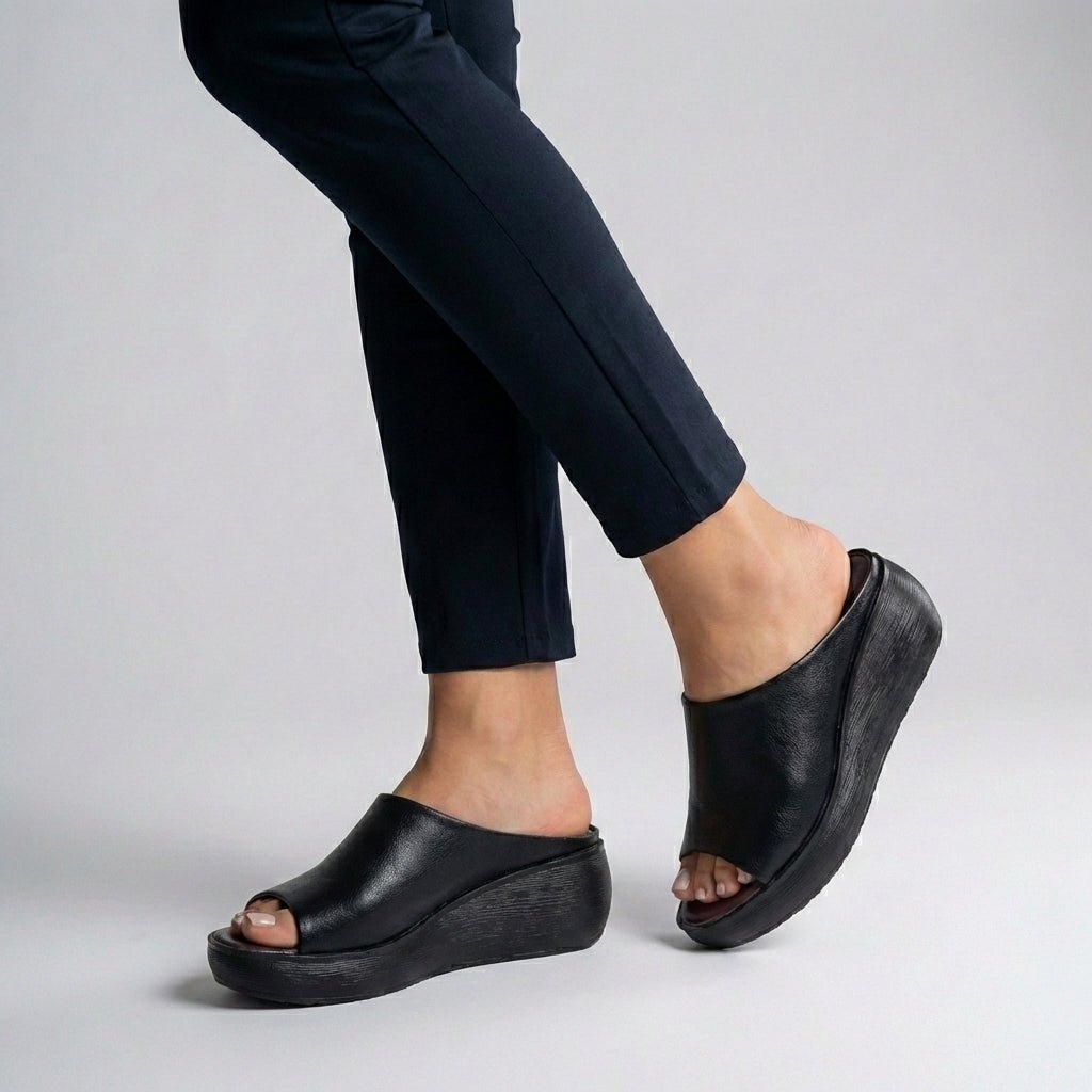 Freja | Ortopædiske Plateau Sandaler Slip-On Åben Tå Komfort