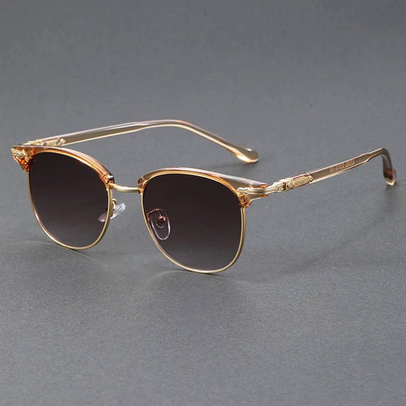 Malthe | Sunglasses Clubmaster Metal Halvramme Vintage Stil