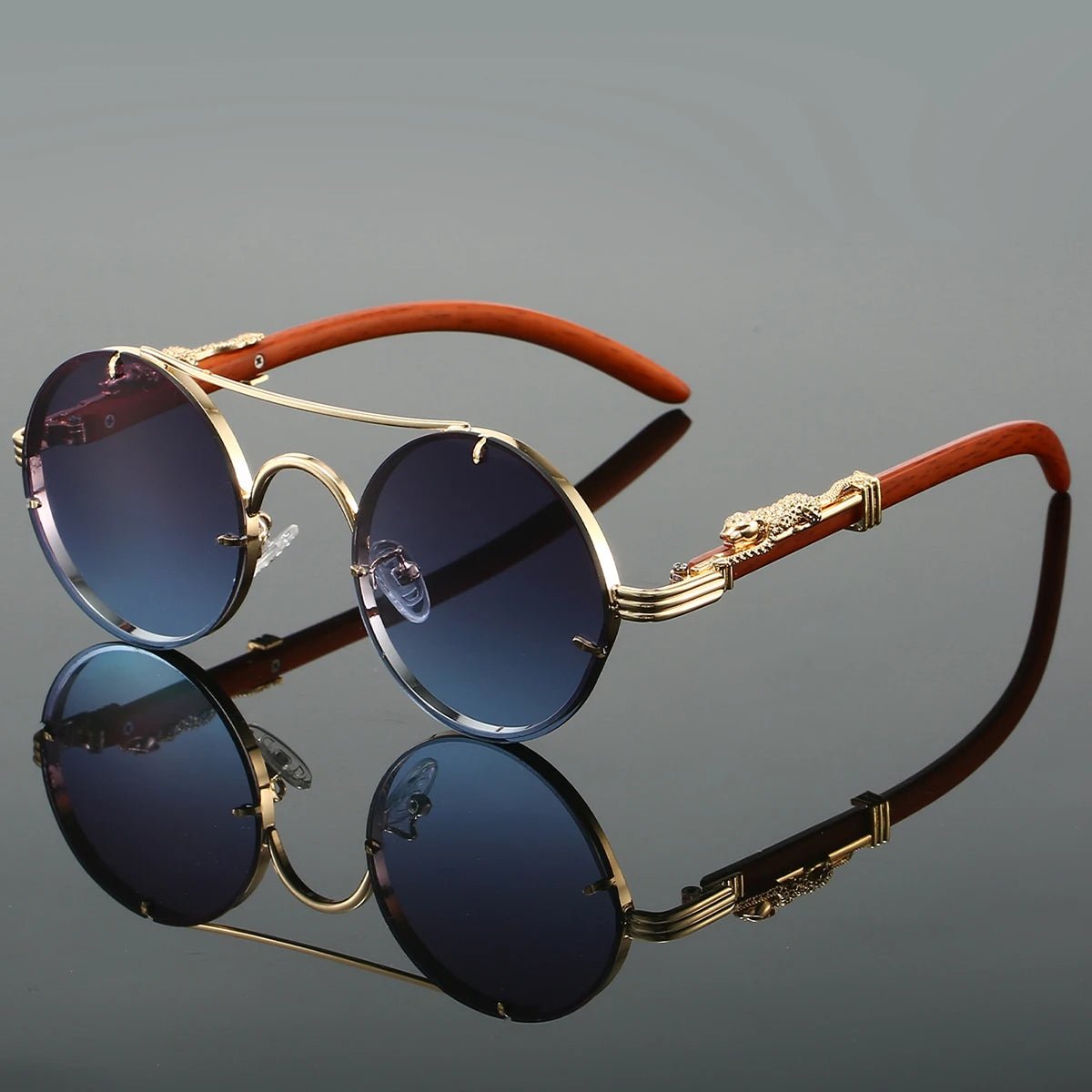 Magnus | Sunglasses Double Bridge Vintage Guld UV400