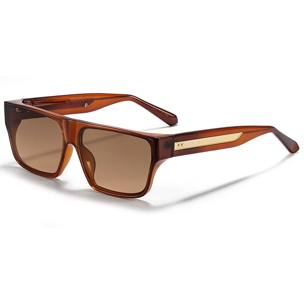 Magnus | Sunglasses Firkantede Brune Polariserede UV400 Beskyttelse