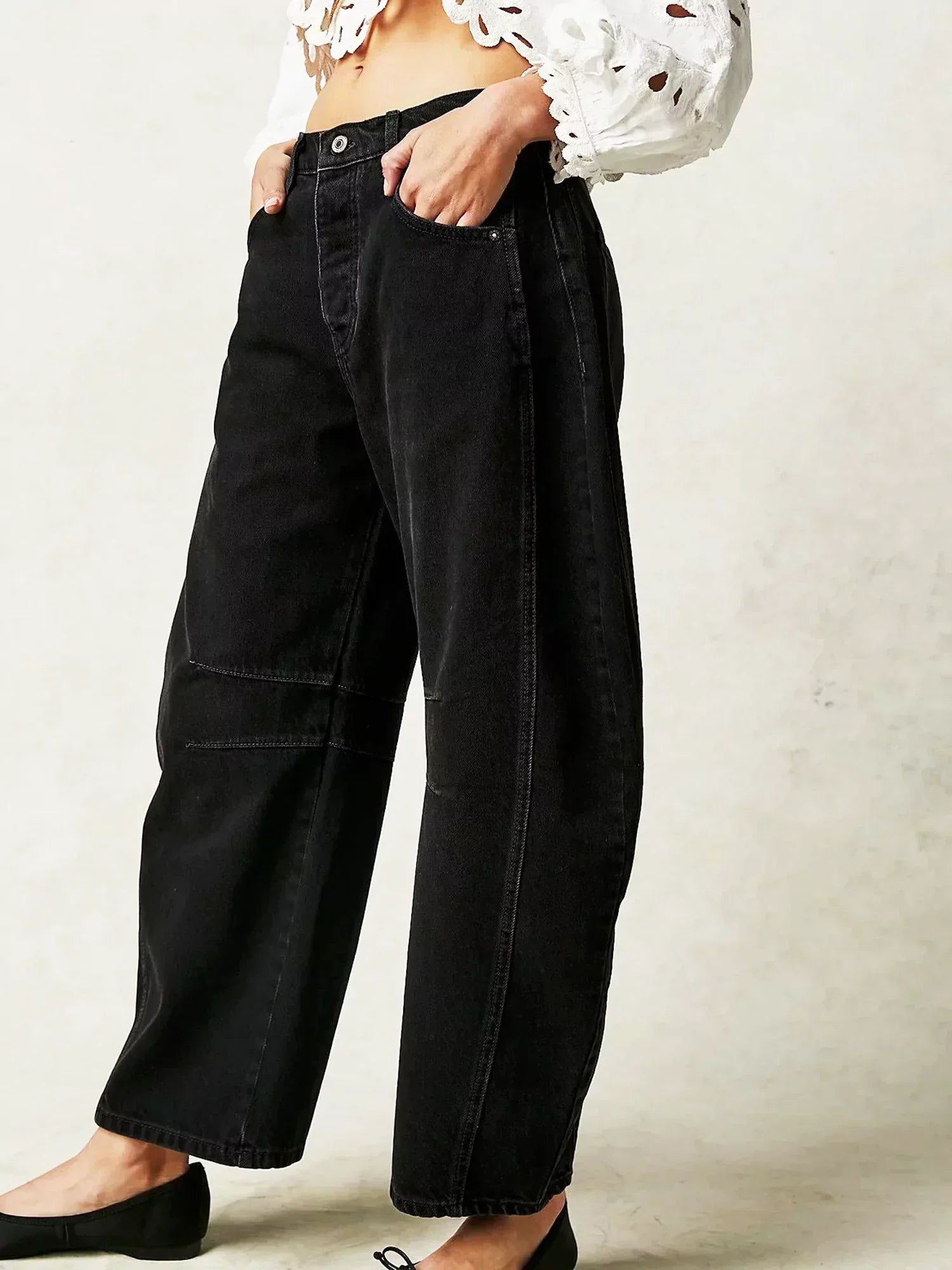 Inger | Dame Leopardprint Wide Leg Jeans
