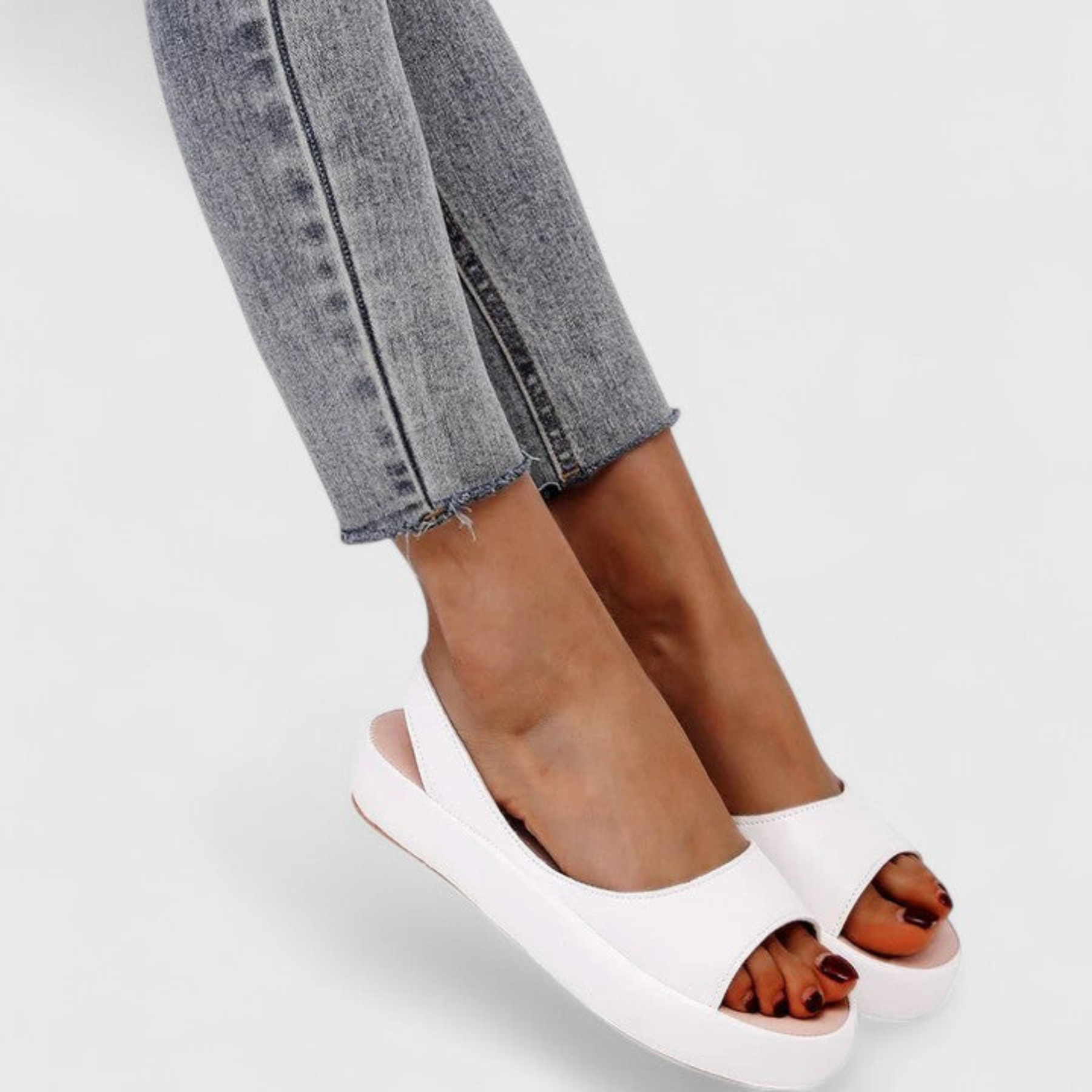 Helene | Dame Plateau Slingback Sandaler
