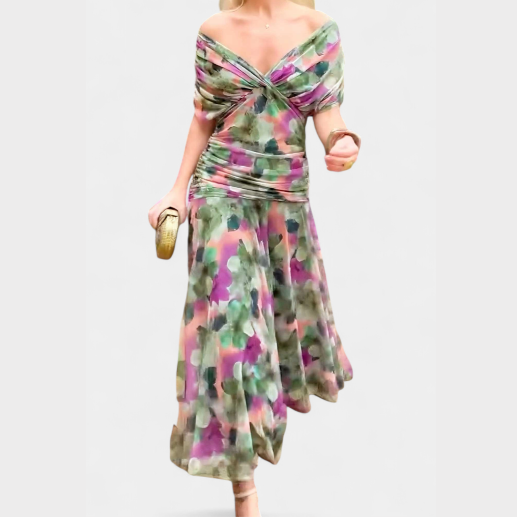 Laura | Dame Off Shoulder Elegant Aftenkjole