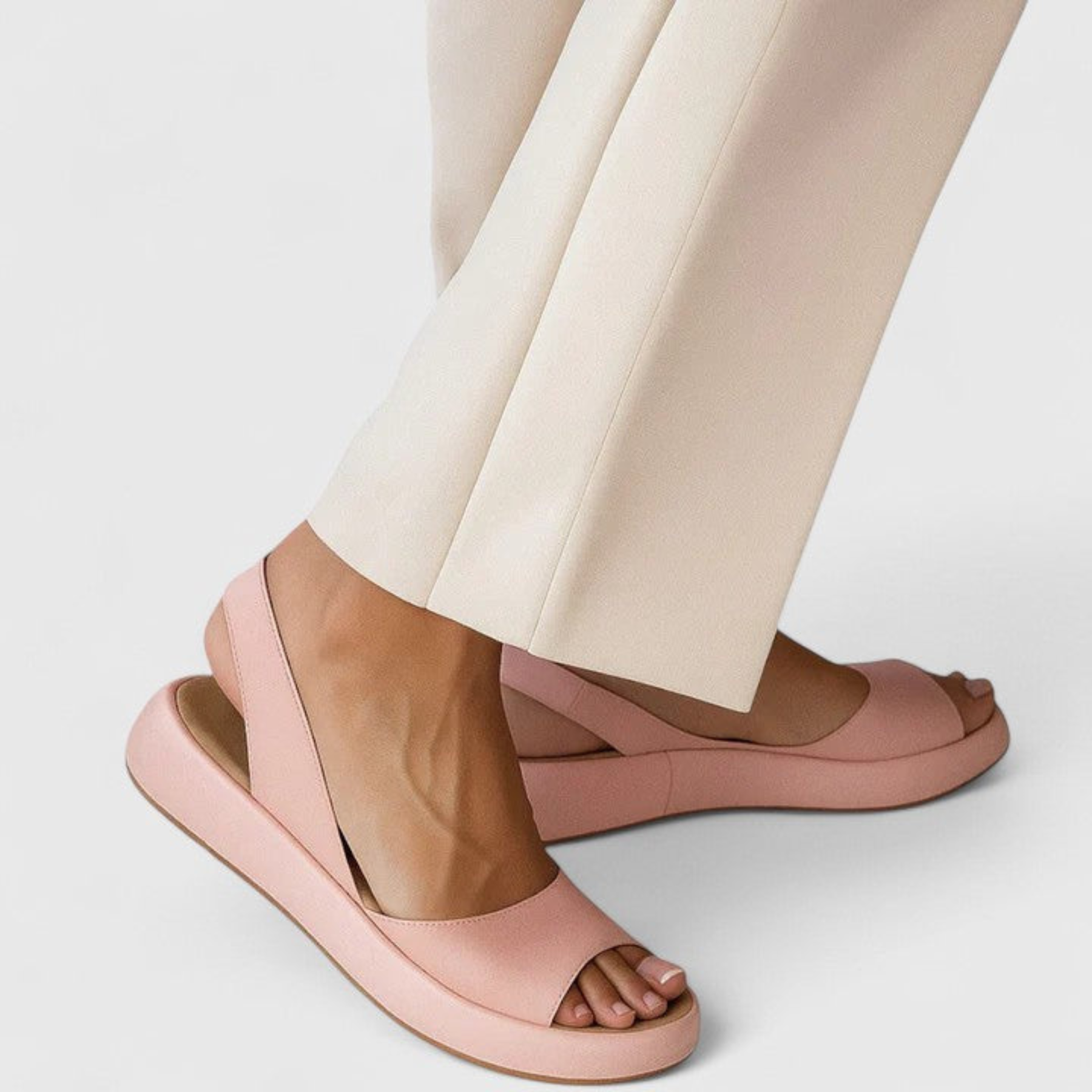 Helene | Dame Plateau Slingback Sandaler