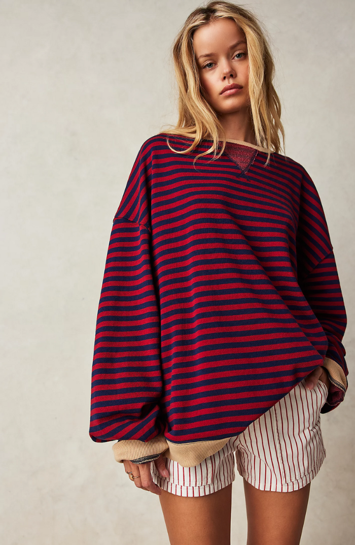 Gudrun | Stilfuld Stribet Relaxed Fit Sweater