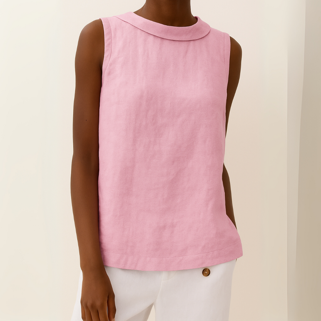 Mia | Dame Ærmeløs Casual Rund Hals Top