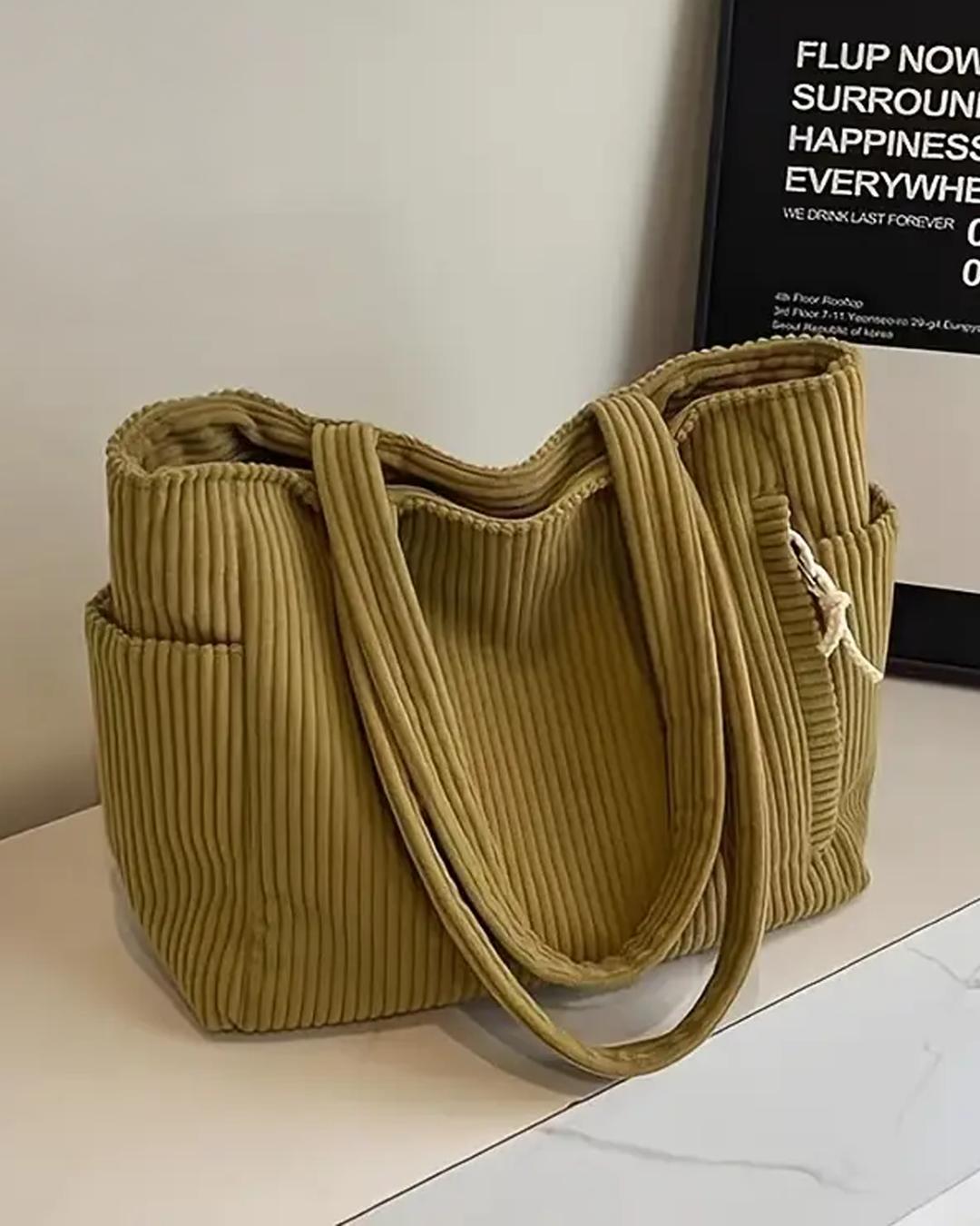 Ines | Stilfuld Casual Skuldertaske med Snordetalje