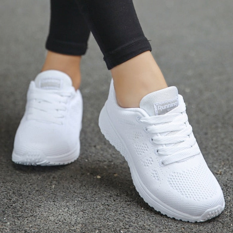 Jane | Dame Snørebånd Afslappede Gå Sneakers
