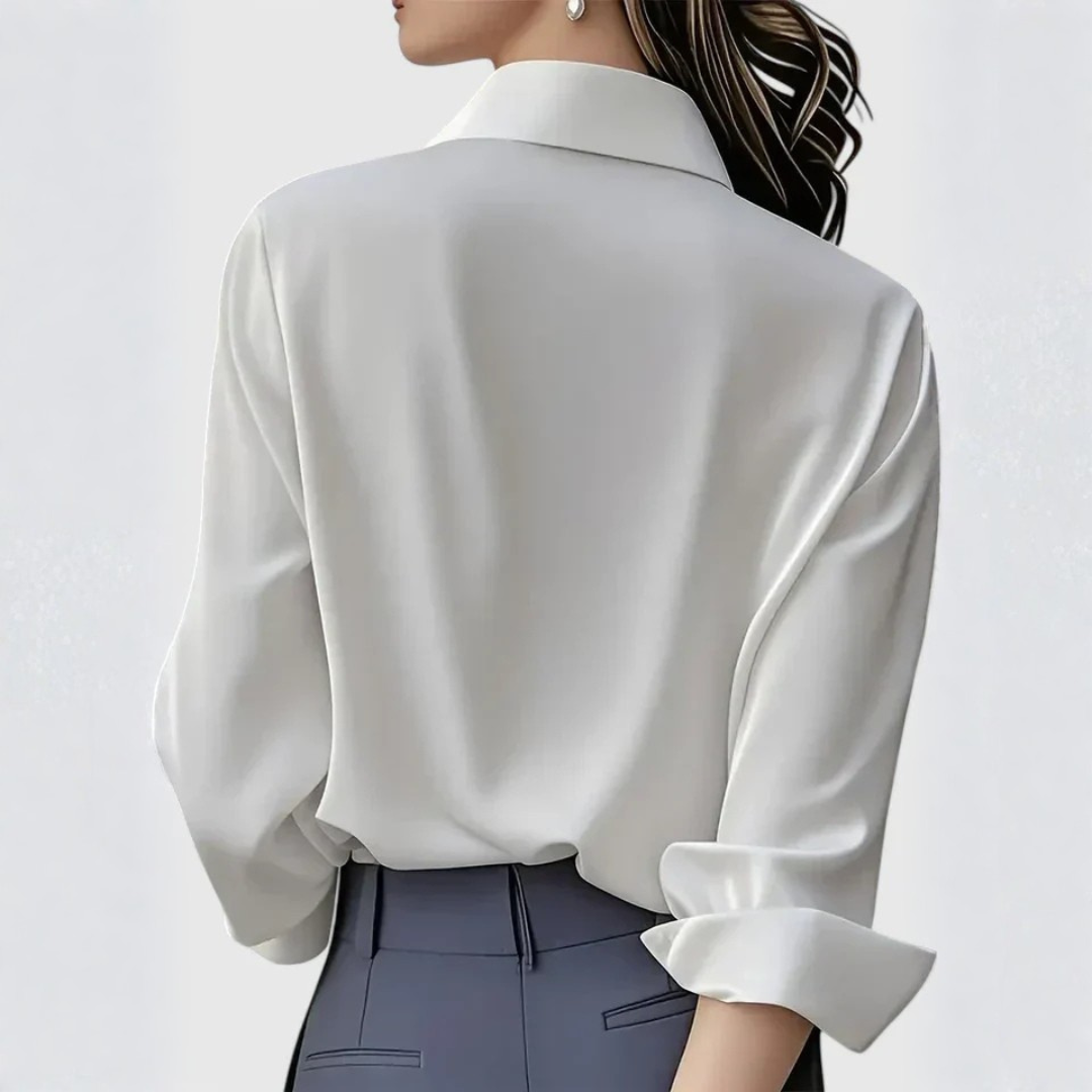 Britta | Dame Elegant Button Up Bluse