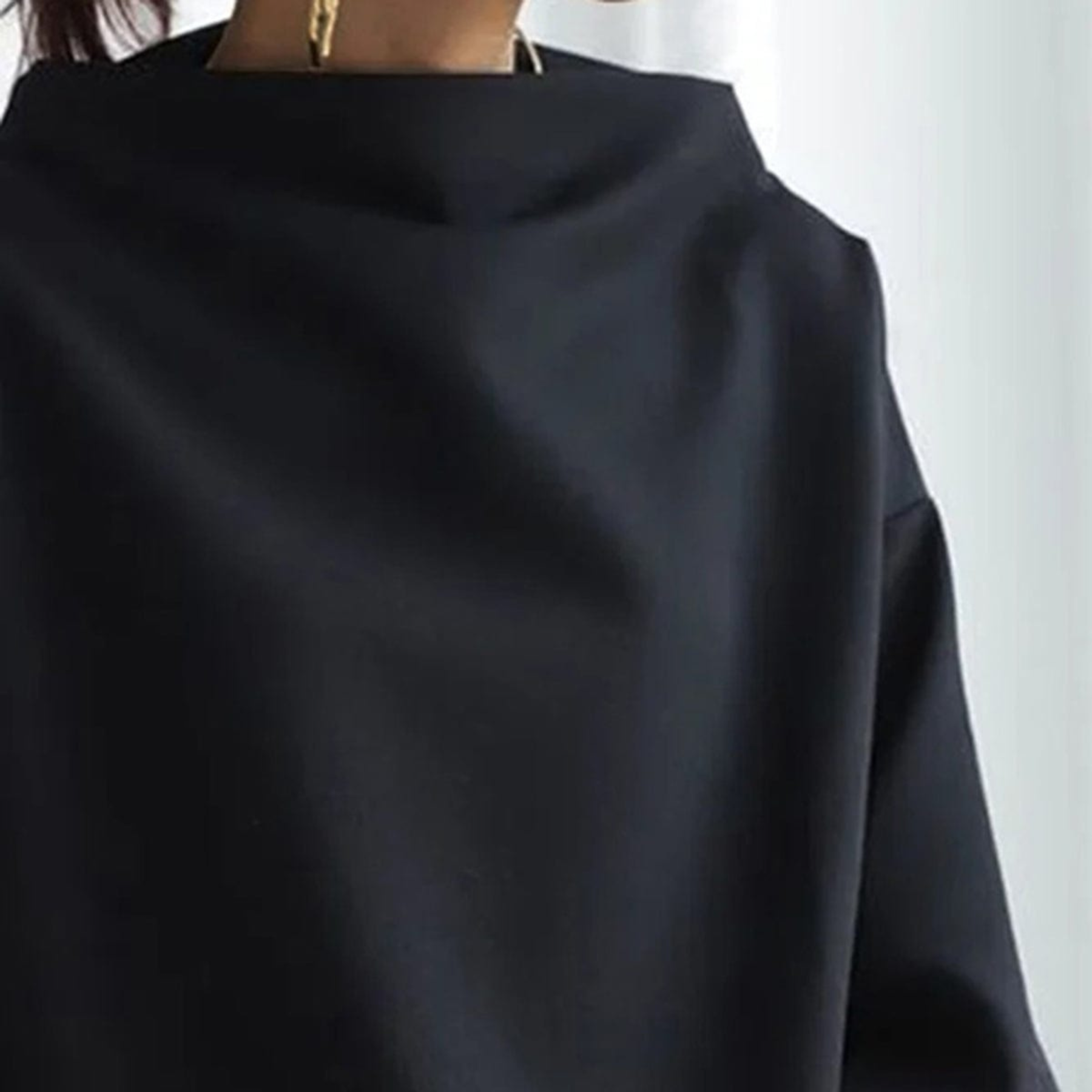 Clara | Dame Oversized Højhalset Sweater