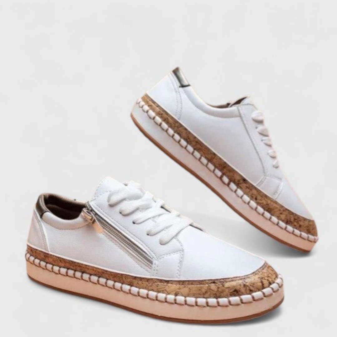 Jonna | Dame Blomster Platform Sneakers