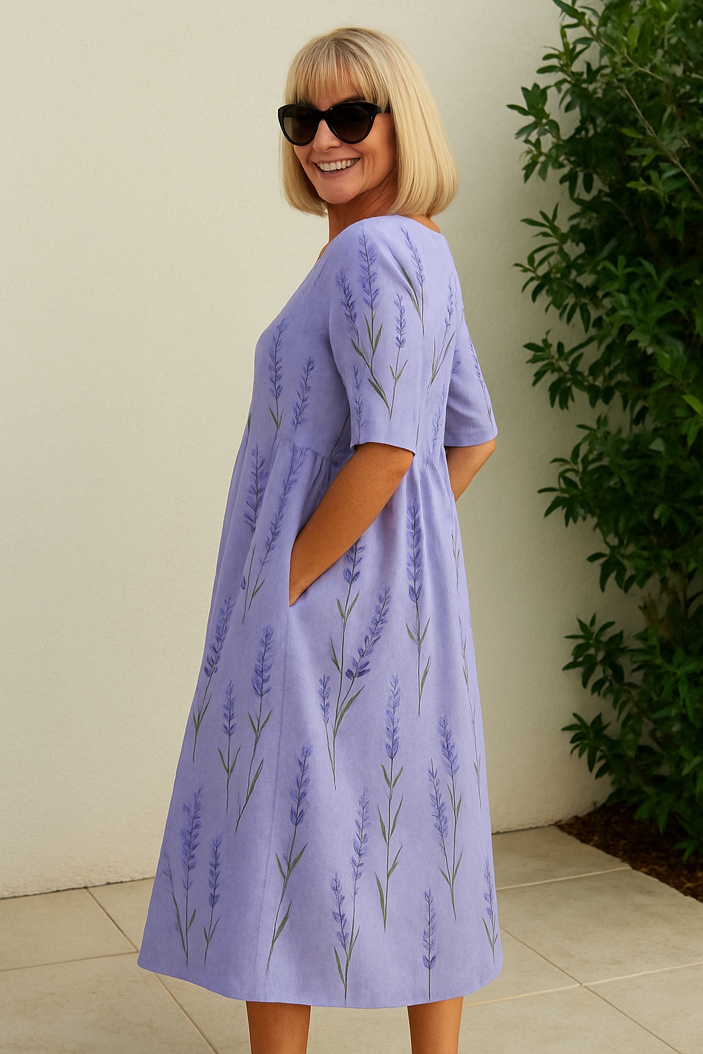 Ingrid™ | Blomstret maxikjole
