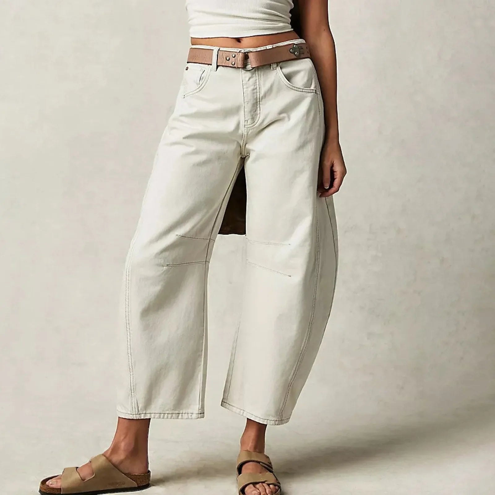 Augusta | Casual Og Behagelige Jeans Med Vide Ben