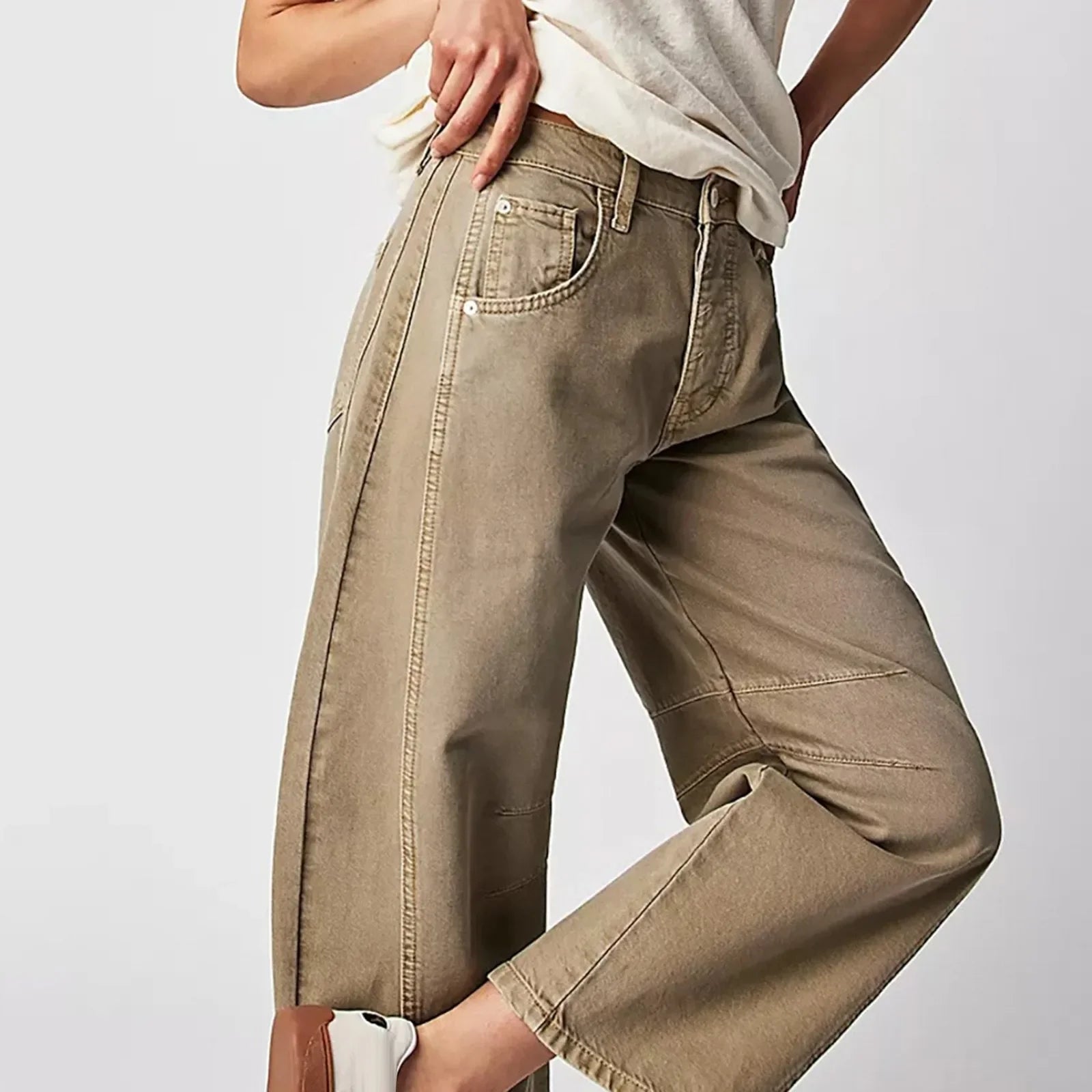 Augusta | Casual Og Behagelige Jeans Med Vide Ben