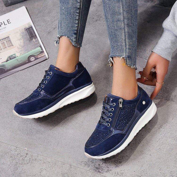 Johanne | Dame Snørebånd Platform Sneakers