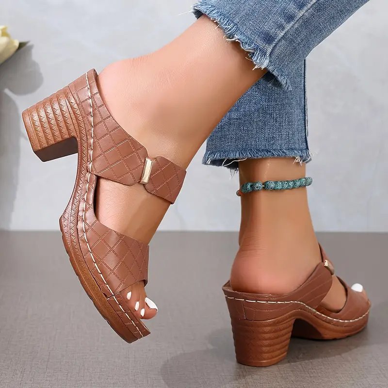 Ella | Dame Ortopædiske Blokchunky Memory Foam Sandaler