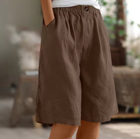 Ella | Dame Shorts Afslappet Pasform Elastisk Talje