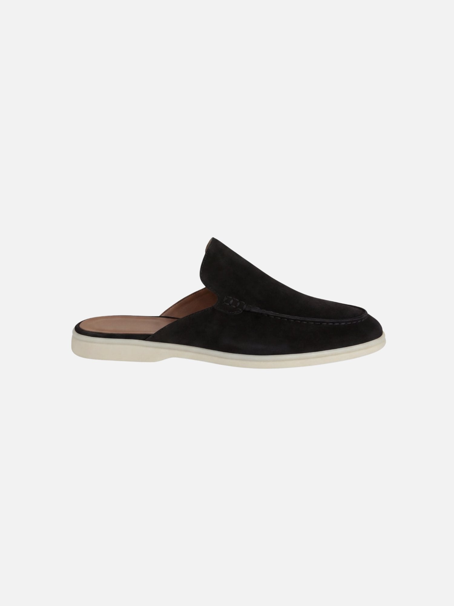 Malthe | Herre Slip-On Mules Åben Hæl Syede Detaljer