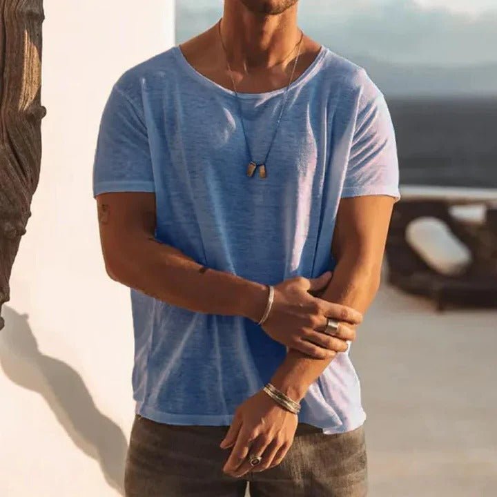 Oliver | Herre T-Shirt Rund Hals Korte Ærmer