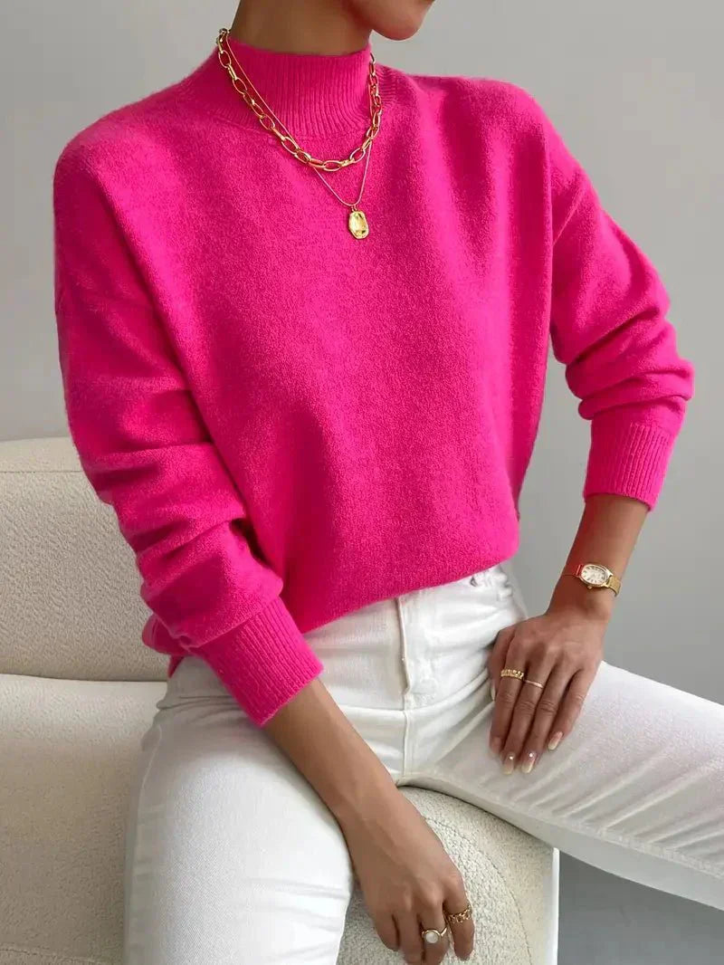 Celina | Dame Langærmet Pullover Sweater Top