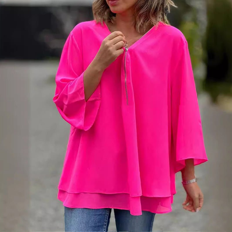 Susie | Stilfuld Løs Bluse