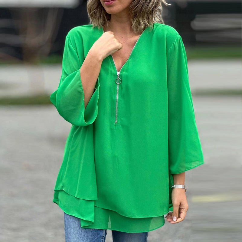 Susie | Stilfuld Løs Bluse