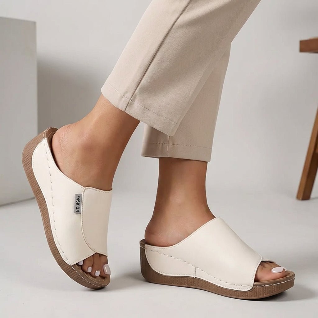 Astrid | Ortopædiske Kilesko Sandaler Slip-On Åben Tå Dame