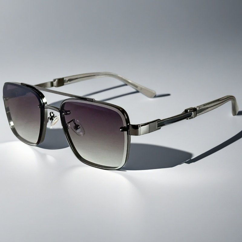 Lucas | Sunglasses Aviator Firkantet Guld Metal Gradient