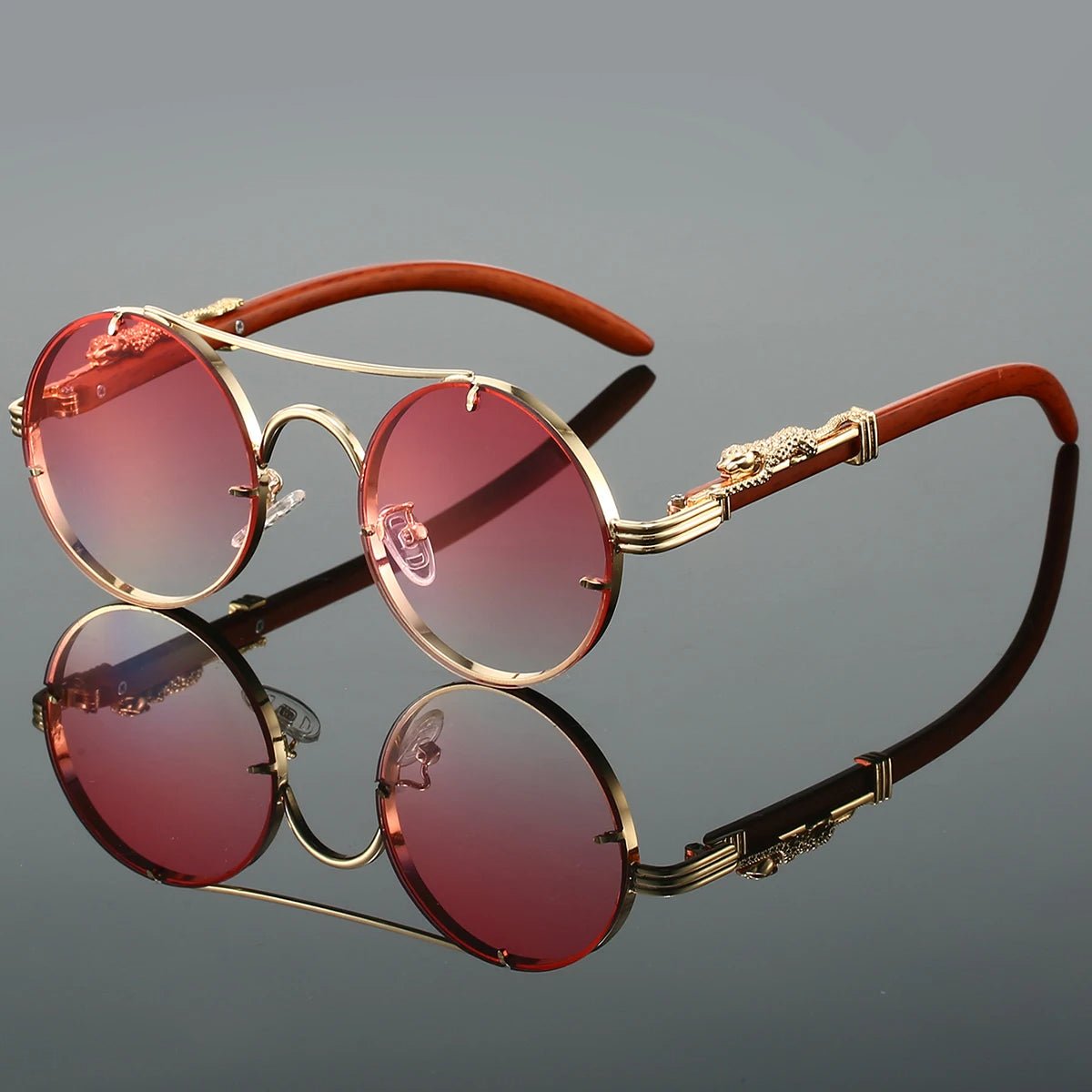 Magnus | Sunglasses Double Bridge Vintage Guld UV400