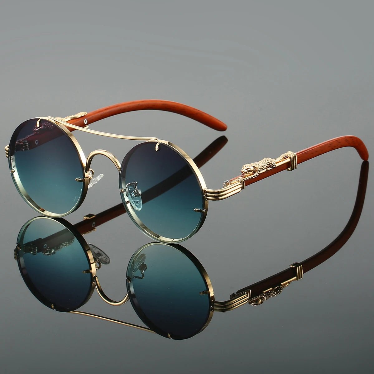 Magnus | Sunglasses Double Bridge Vintage Guld UV400