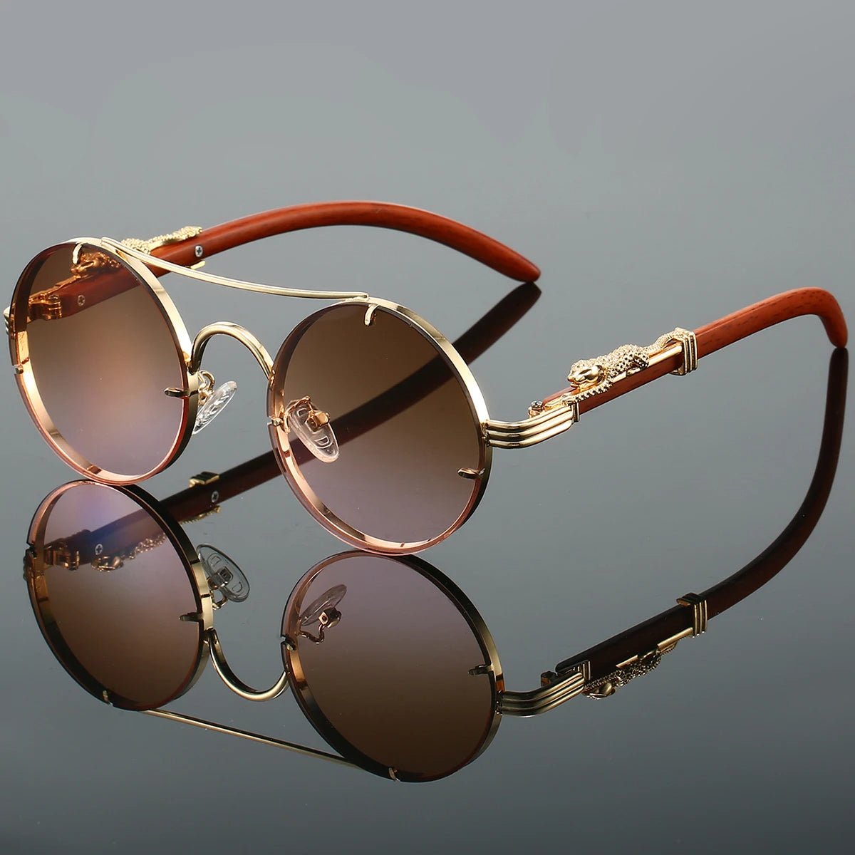 Magnus | Sunglasses Double Bridge Vintage Guld UV400