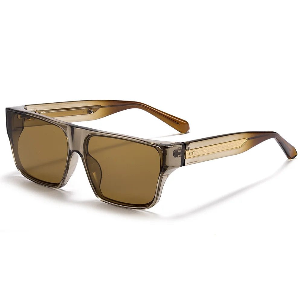 Magnus | Sunglasses Firkantede Brune Polariserede UV400 Beskyttelse