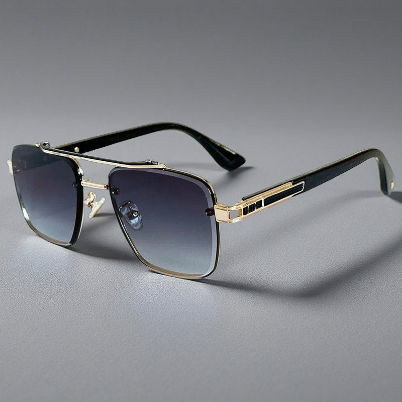 Tobias | Sunglasses Firkantede Gradient Linser Dobbelt Bro Design