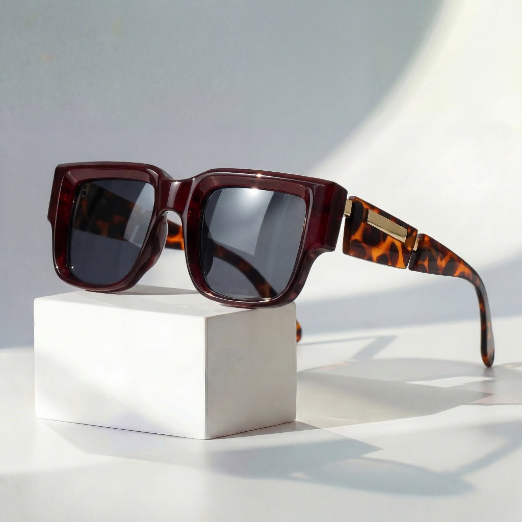 Malthe | Sunglasses Firkantede Rammer UV400 Beskyttelse
